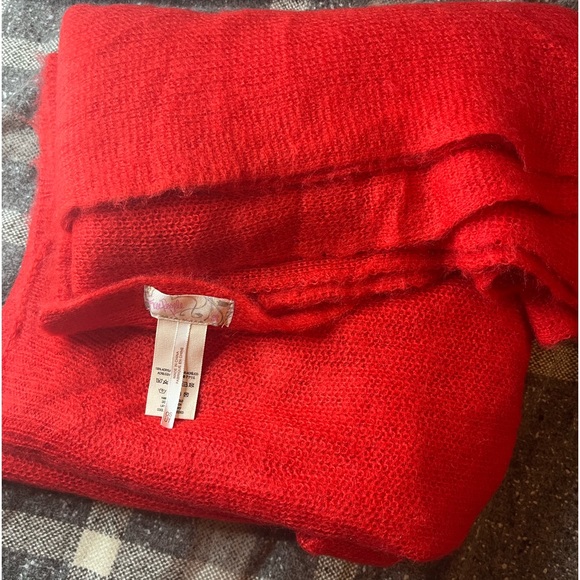 Free People Accessories - Free People Oversized Scarf Red, like new!